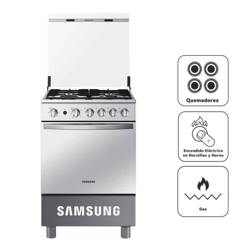 Cocina a Gas SAMSUNG 4 Quemadores NX24BG57413SPE Espejado