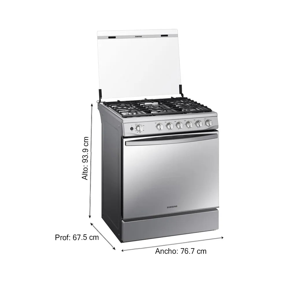 Cocina Samsung 5 Hornillas  a gas NX52T7322PS/PE