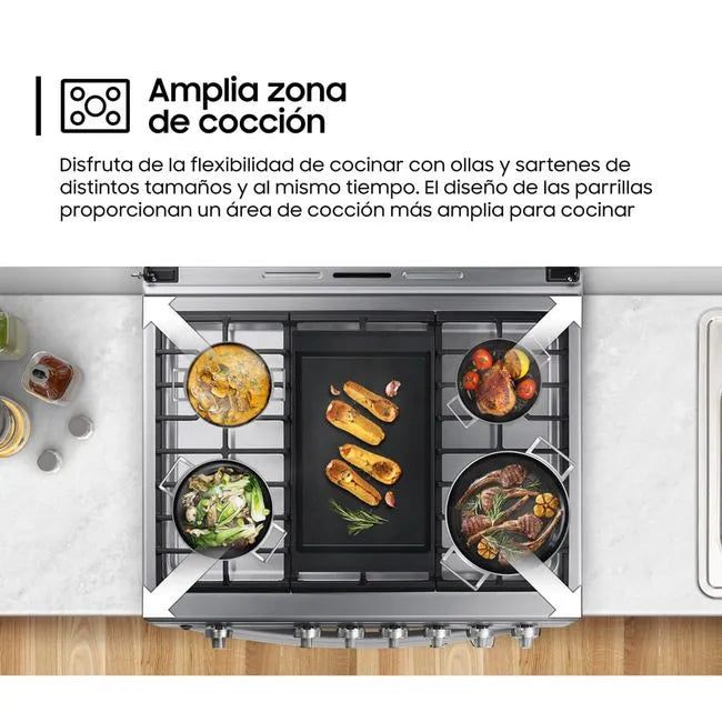 Cocina Samsung 5 Hornillas  a gas NX52T7322PS/PE