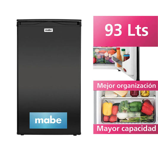 Frigobar Mabe RMF04PV0 Negro 93 litros  black