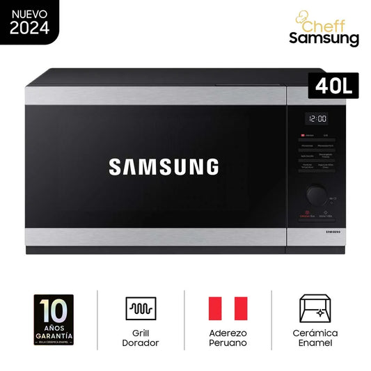 Horno Microondas SAMSUNG 40L DORADOR MG40DG5524ATPE Inox