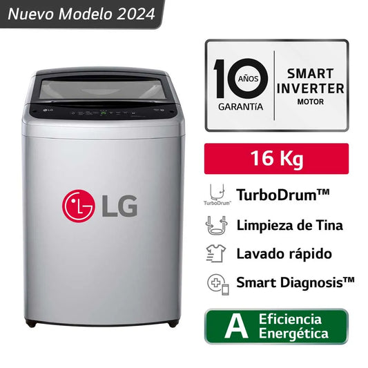 Lavadora LG Carga Superior 16 Kg WT16DVTB Gris