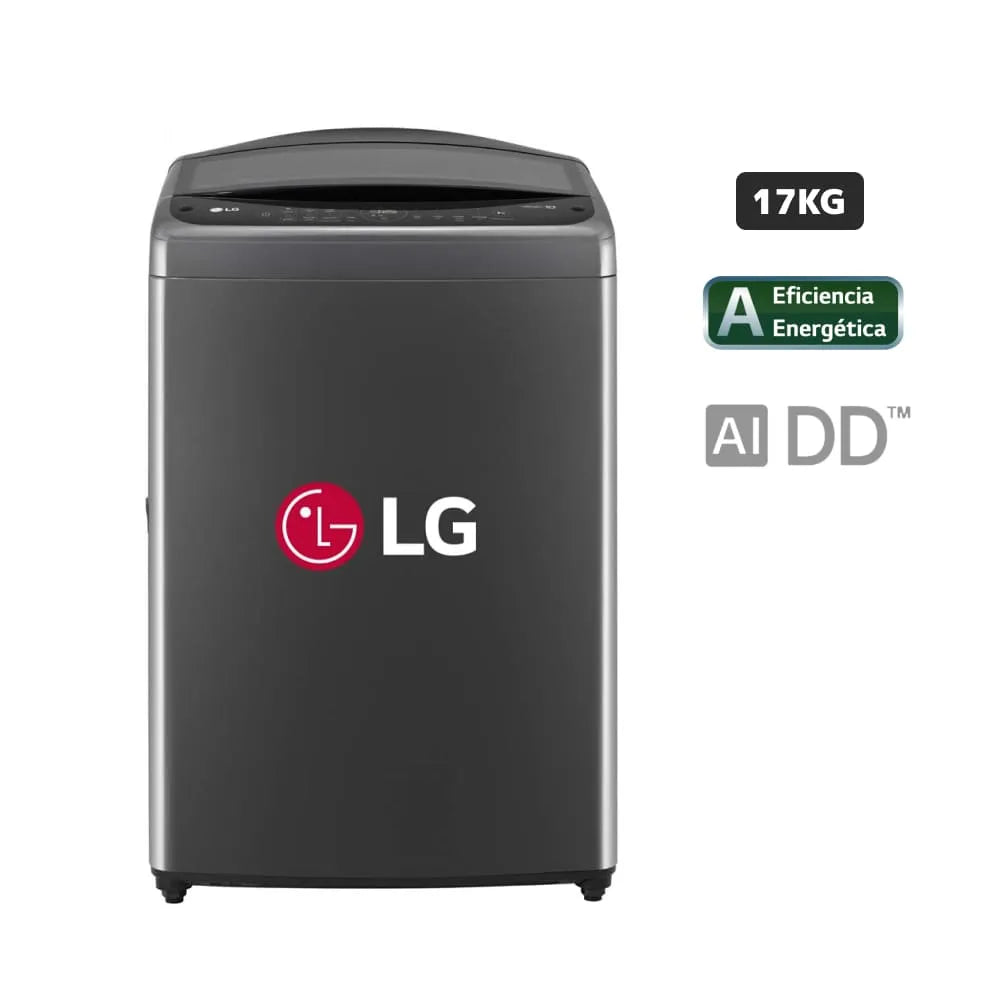 Lavadora LG Carga Superior 17 Kg WT17BV6T Negro Claro